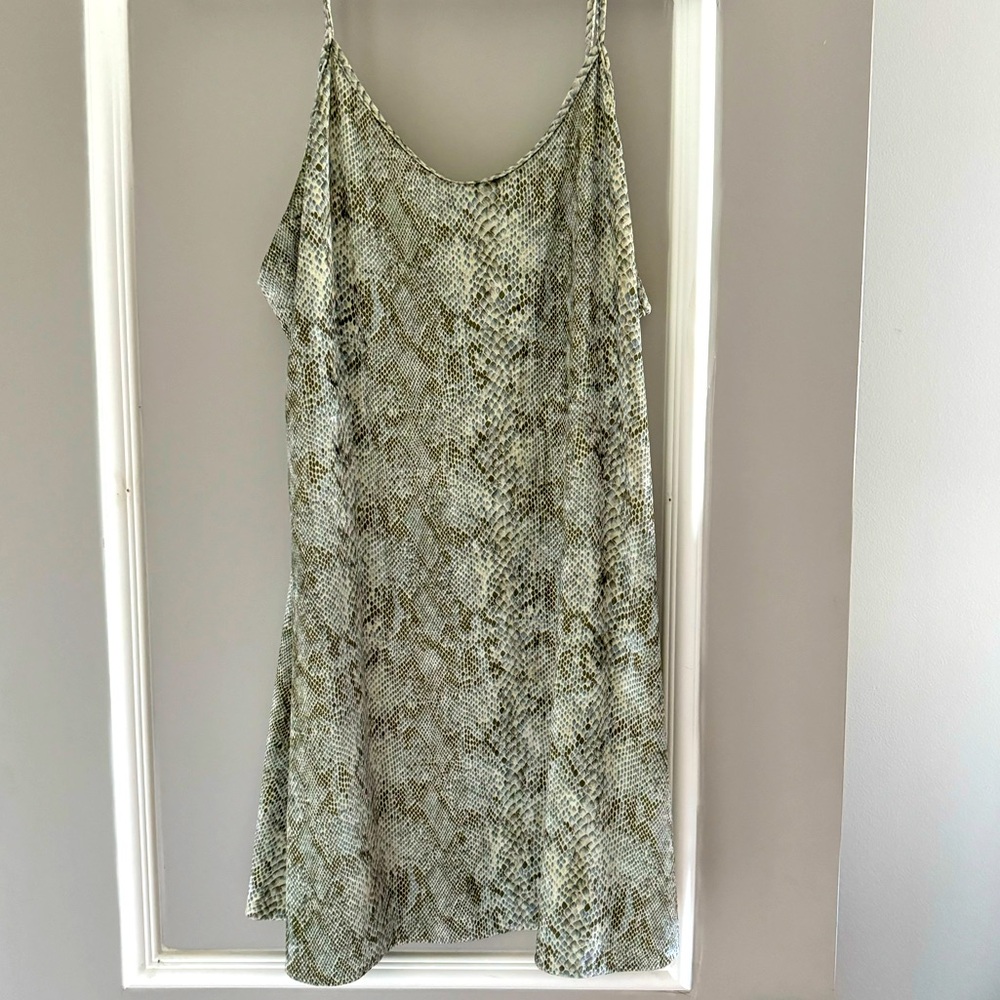 Velvet Snakeskin Mini Dress